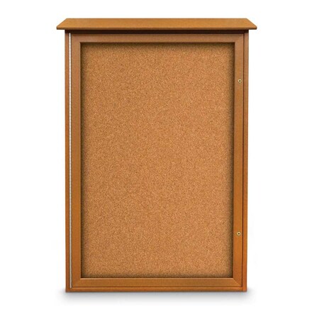 United Visual Products Indoor Enclosed Combo Board, 72"x36", White Frame/Blue & Ultramarine UVCB7236W-BLUE-ULTMAR